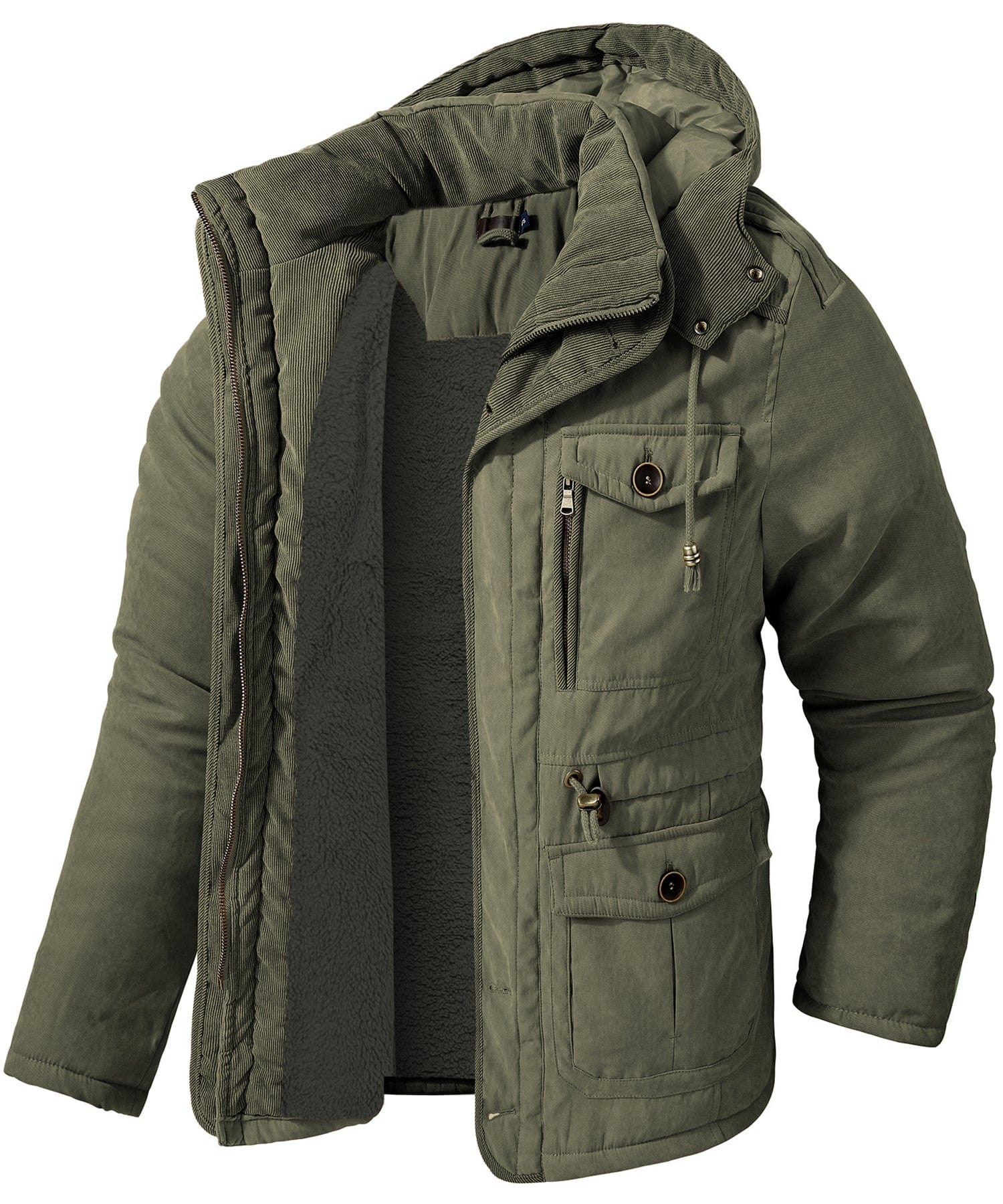 Titan Expedition Jacket for Men - Fleece-Lined Cold Weather Coat