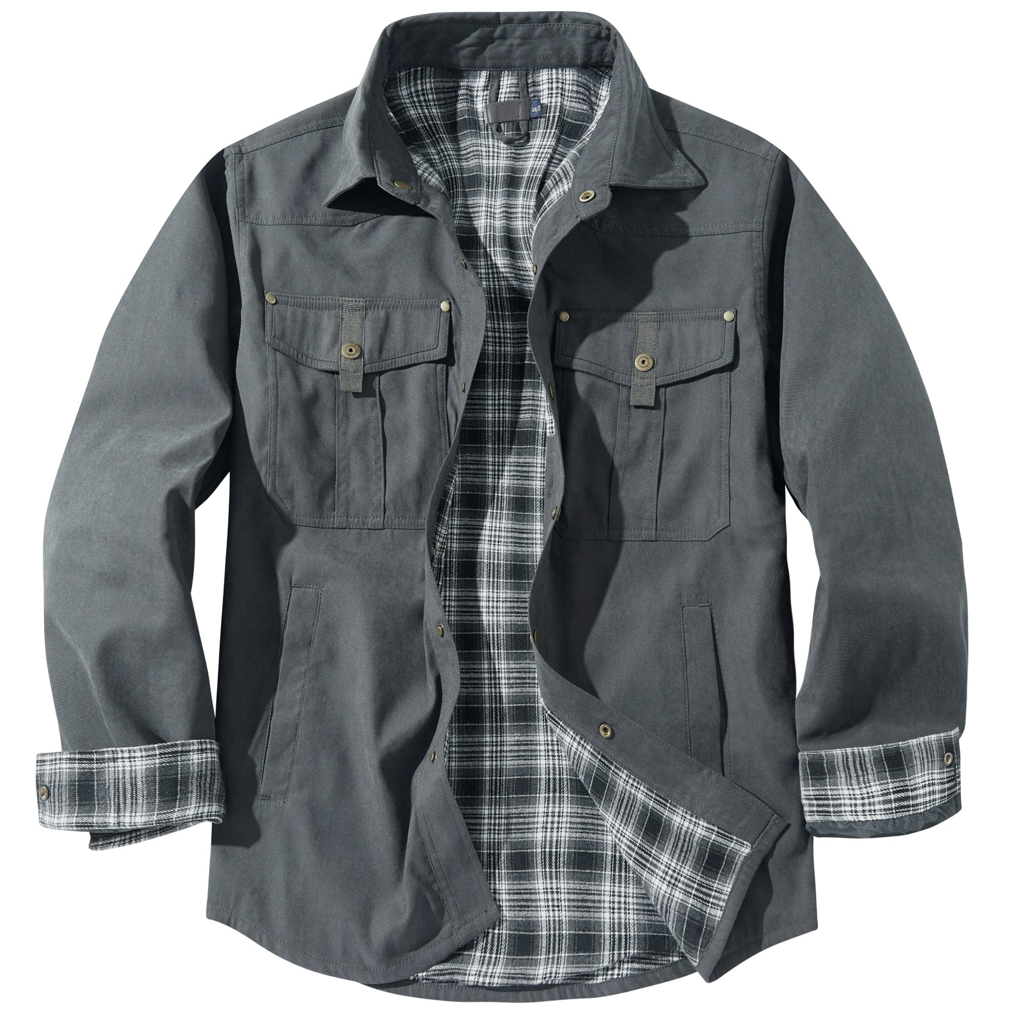 Traverse Insulated Jacket for Men - Polyester Cotton-Flannel Outdoor Coat