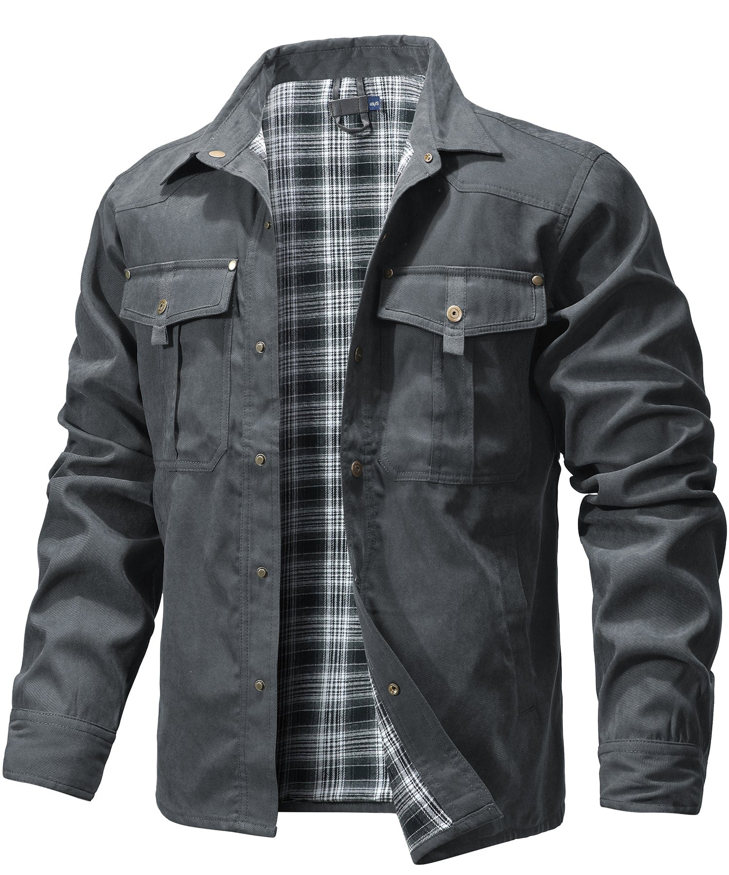 Traverse Insulated Jacket for Men - Polyester Cotton-Flannel Outdoor Coat