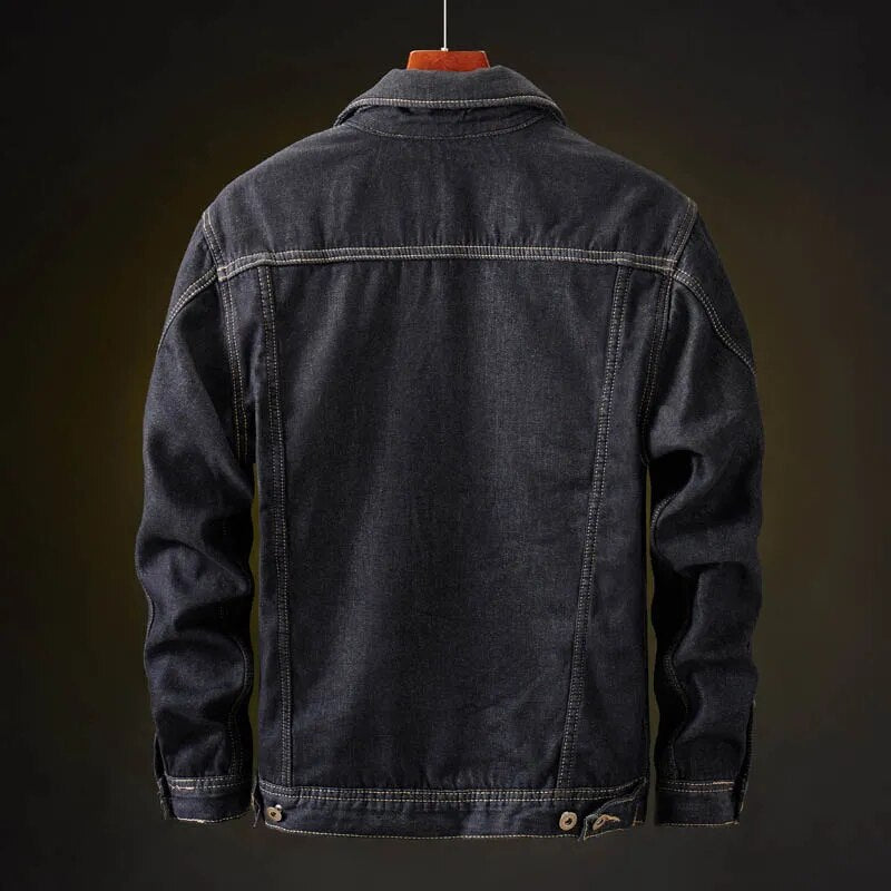Cosmonite 1982 Denim Jacket - Fleece-Lined Denim Jacket for Men