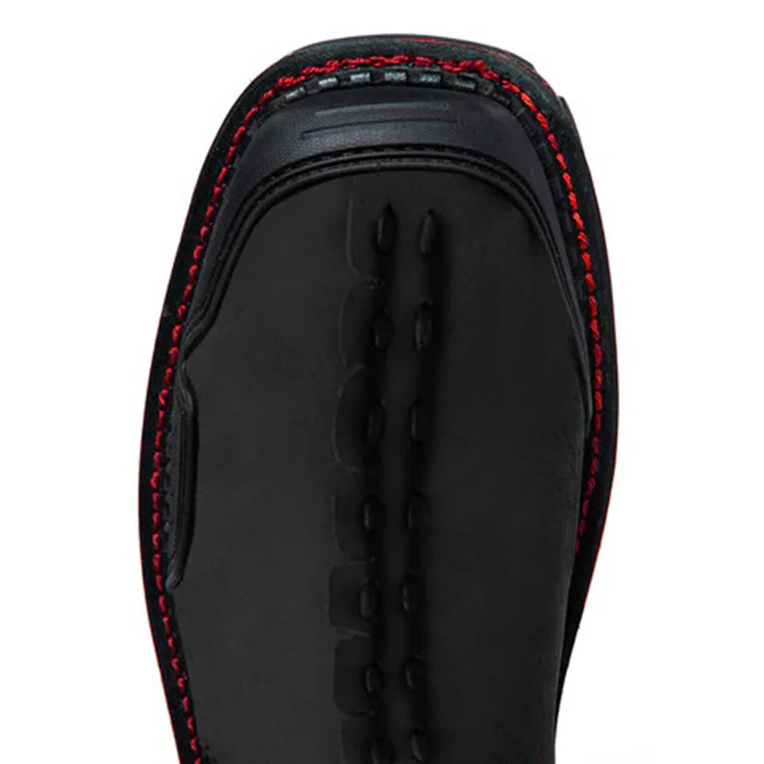 Men's Ankle Boots with Skull Accent, Bold PU Leather Boots for Everyday Wear