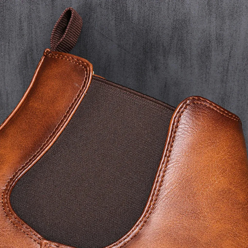 Men's Chelsea Boots - Classic Ankle Boots with Elastic Side Panels