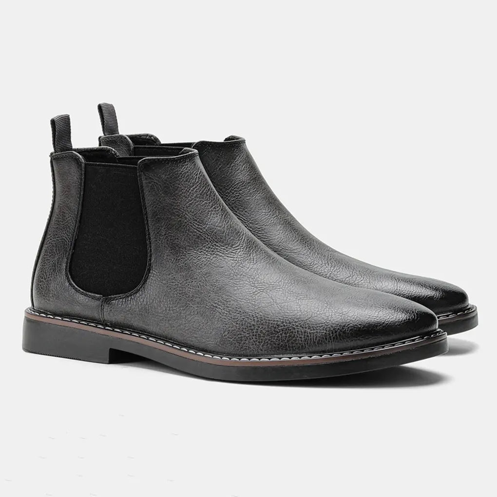 Men's Chelsea Boots - Classic Ankle Boots with Elastic Side Panels