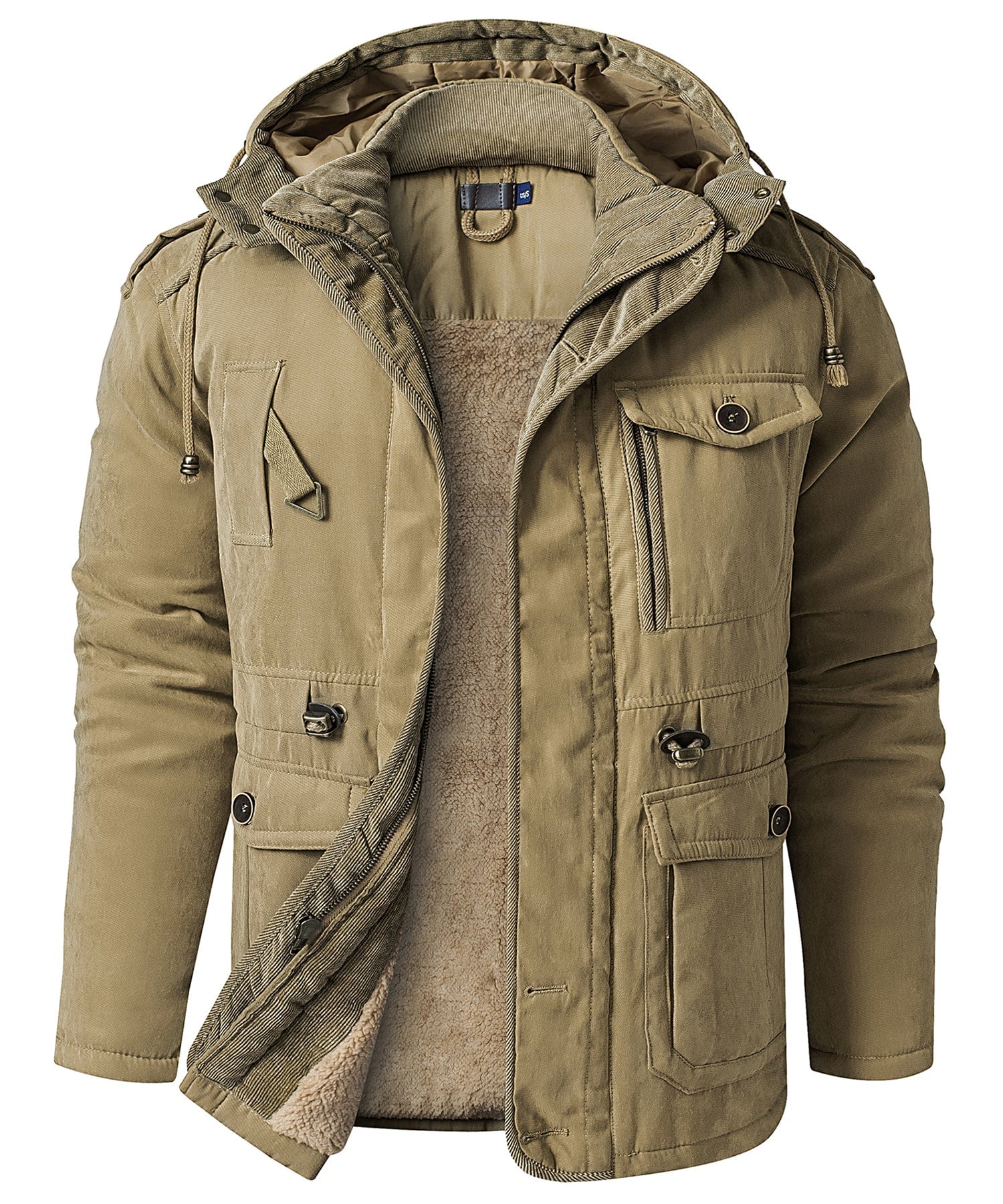 Titan Expedition Jacket for Men - Fleece-Lined Cold Weather Coat