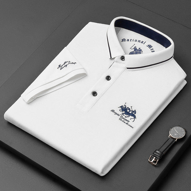 Men's Classic Polo Shirt - Tailored Fit, Premium Fabric Blend