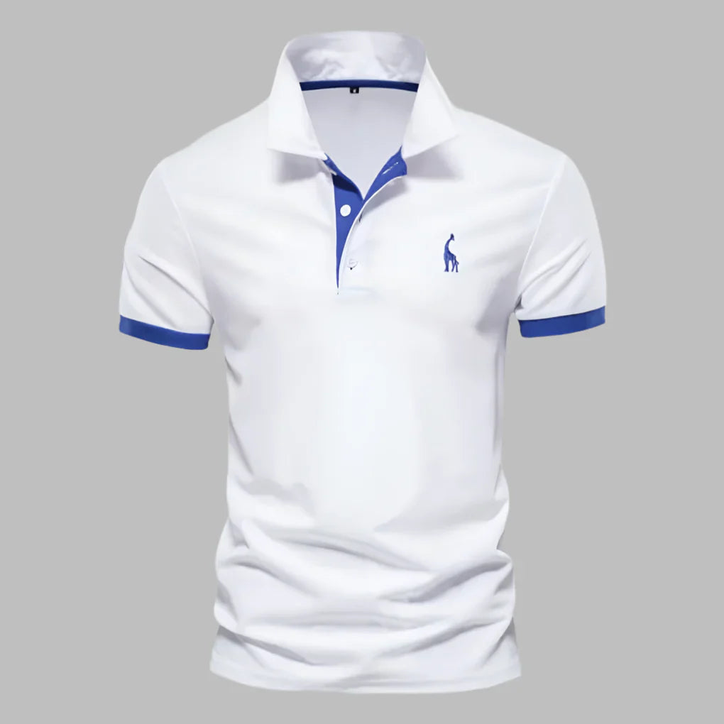Men's Elegant Polo Shirt - Structured Collar Smart-Casual Knit Polo