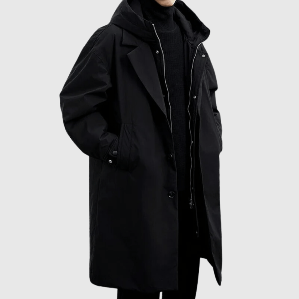 Waterproof Raincoat for Men, Breathable All-Weather Jacket with Hood