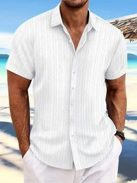 Men's Short-Sleeve Summer Shirt, Classic Regular Fit