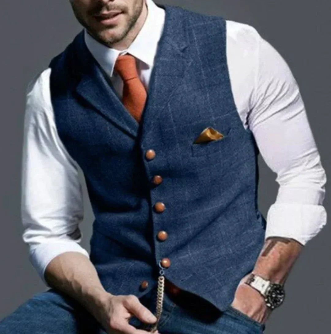 Men's Waistcoat | Tailored V-Neck Formal Vest