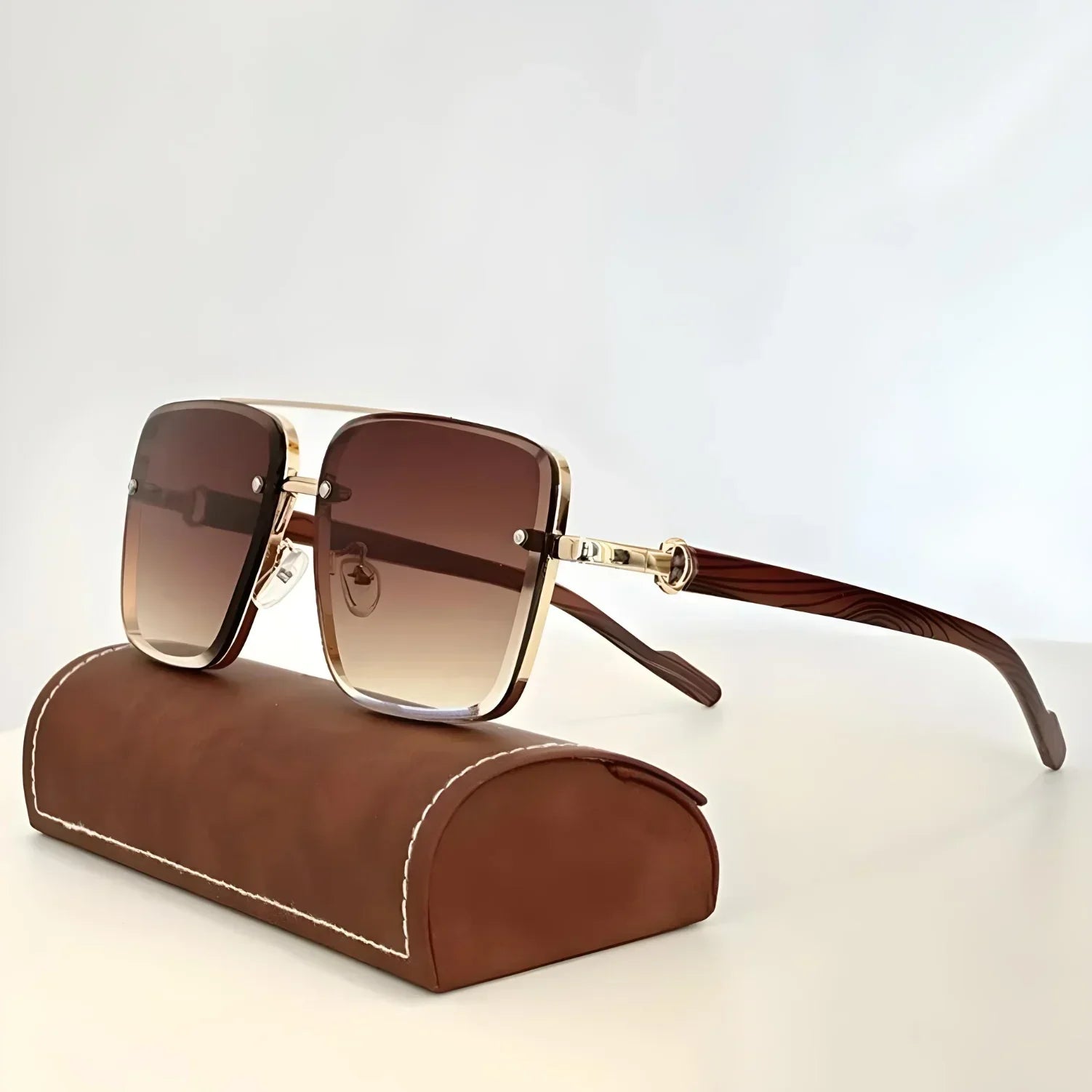 Vintage View Sunglasses - Metal Frame UV400 Sunglasses for Men