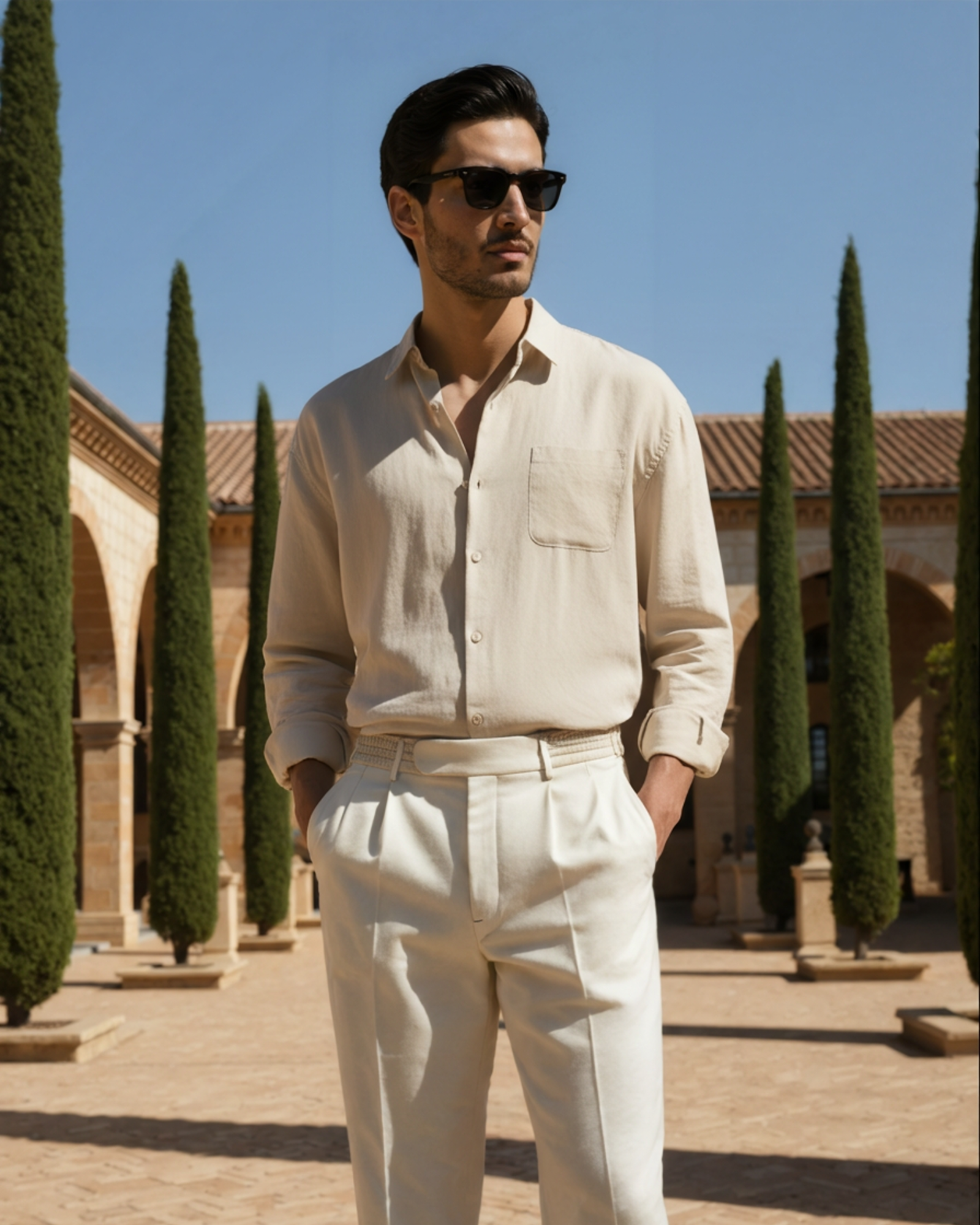 Men's Casual Button-Down Shirt with Chest Pocket, Classic Everyday Shirt