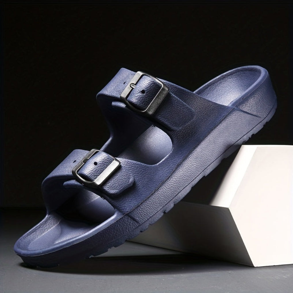Men's Double Buckle Sandals - Adjustable Non-Slip Summer Sandals