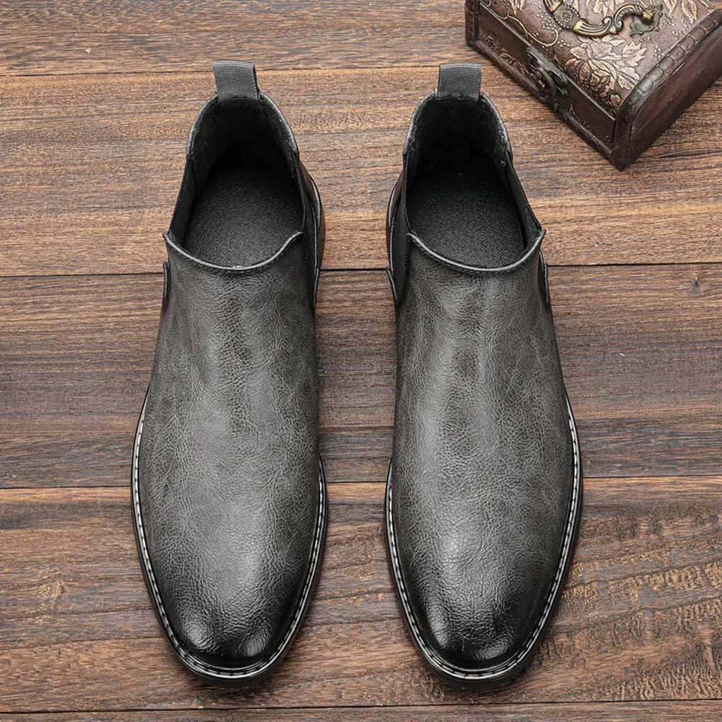 Men's Chelsea Boots - Classic Ankle Boots with Elastic Side Panels