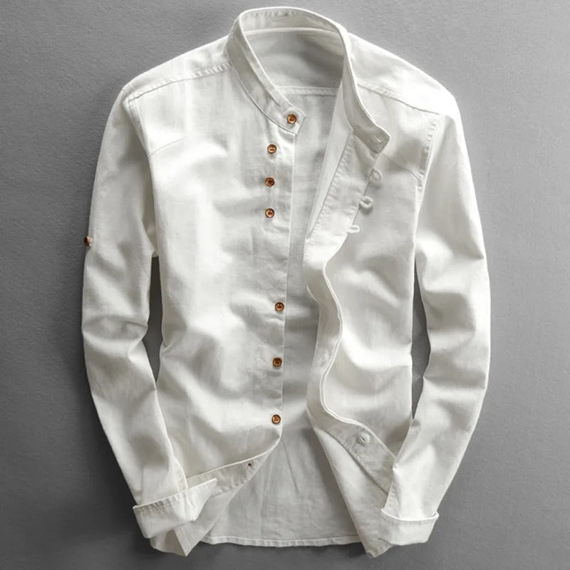Sapporo Japanese Style Shirt - Ultra-Soft Premium Linen for Men
