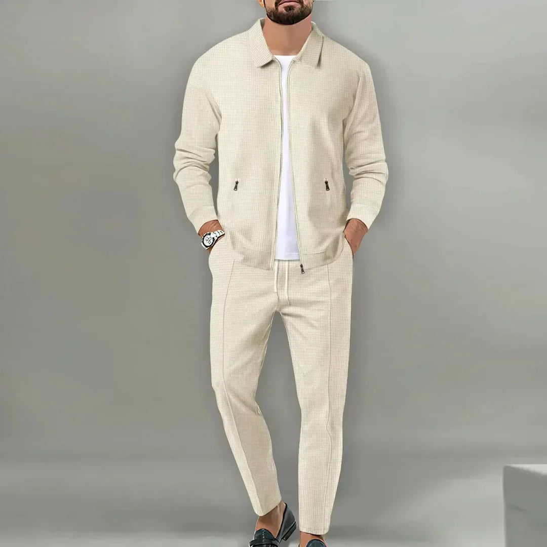 Men's Two-Piece Suit - Slim Fit Blazer and Trousers for Business and Formal Wear