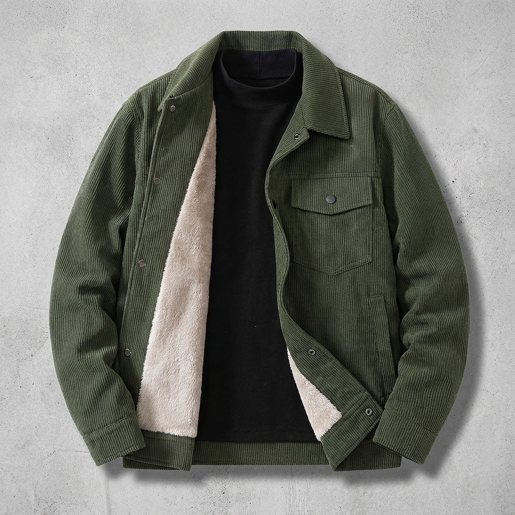 Florence Fleece Jacket for Men - Heritage-Inspired Warm Layer