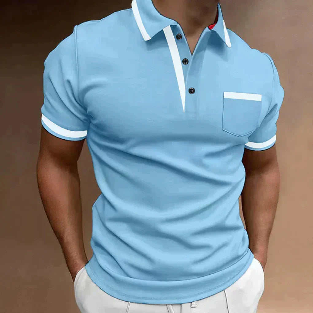 Men's Classic Fit Polo Shirt, Versatile Casual Polo