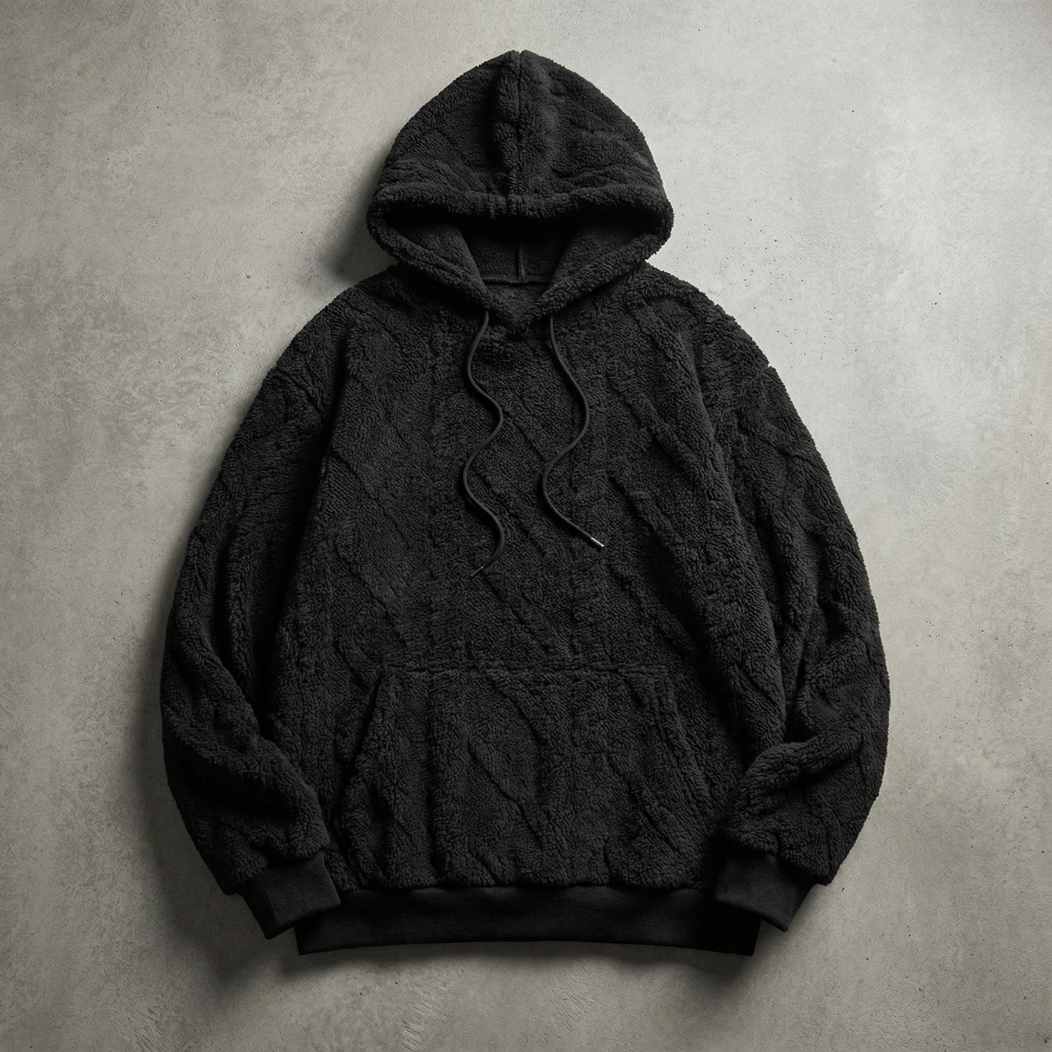 Hokkaido Ultra-Soft Hoodie for Men, Quilted Textured Fabric Pullover