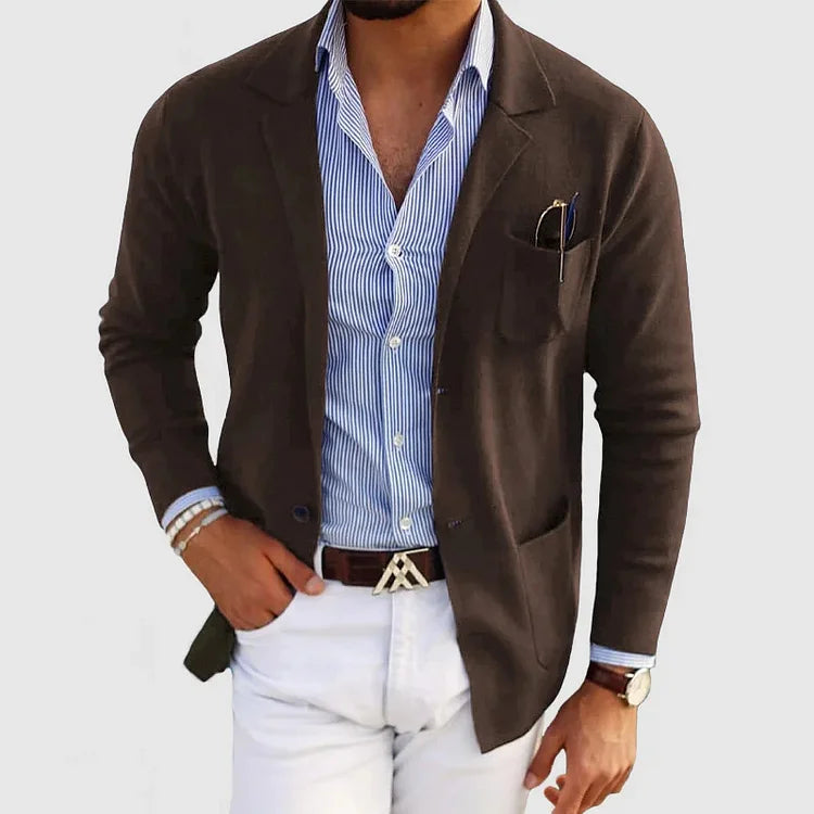 Men's Tailored Blazer | Two-Button Fitted Sport Coat