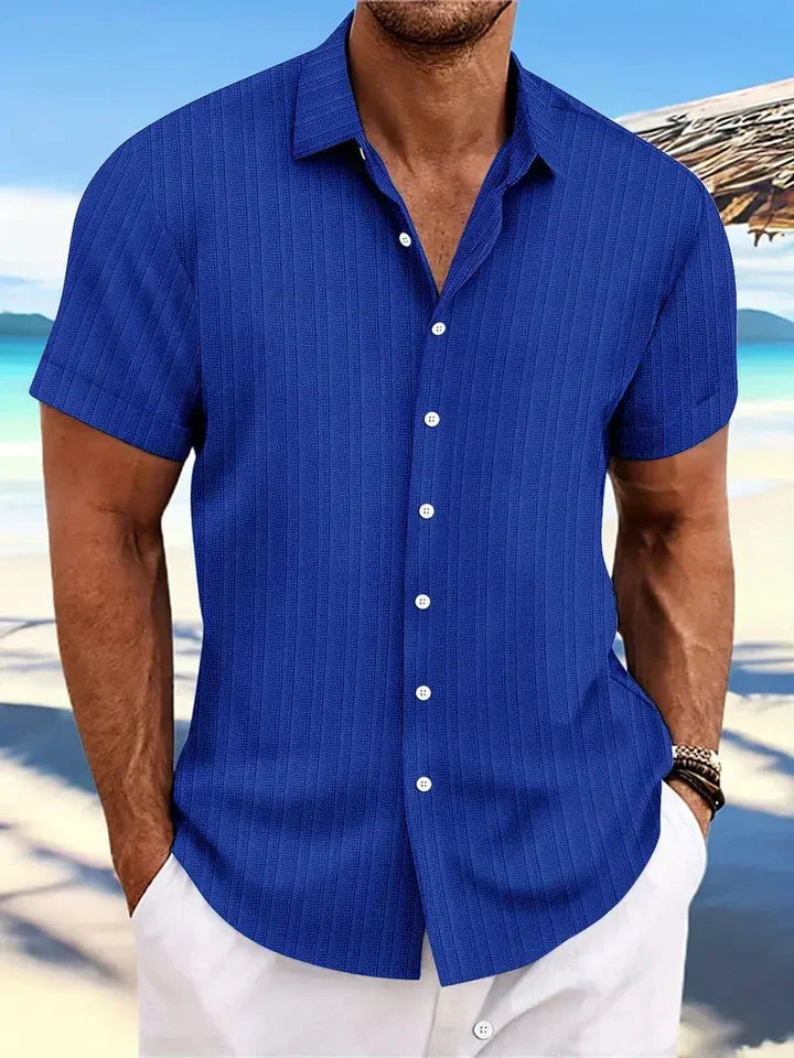 Men's Short-Sleeve Summer Shirt, Classic Regular Fit