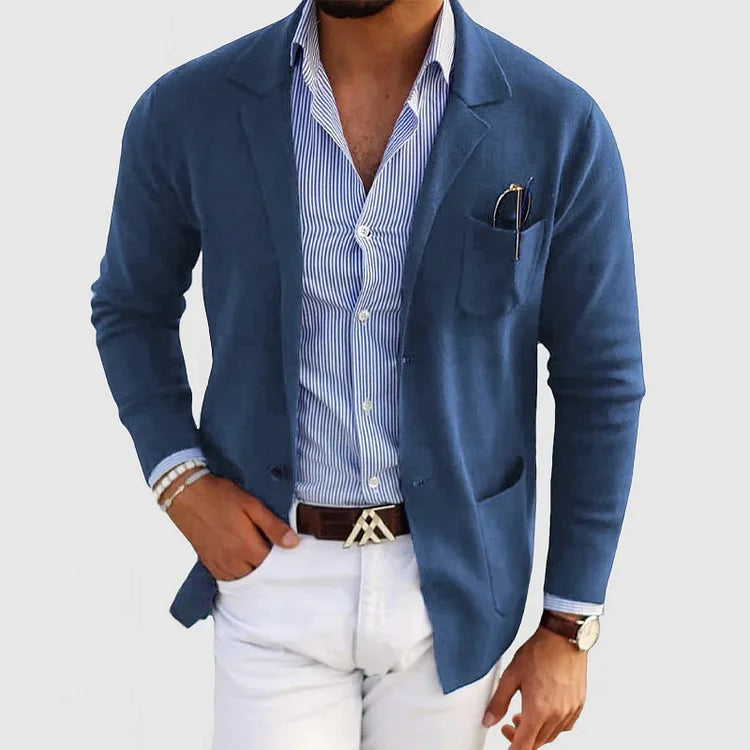 Men's Tailored Blazer | Two-Button Fitted Sport Coat