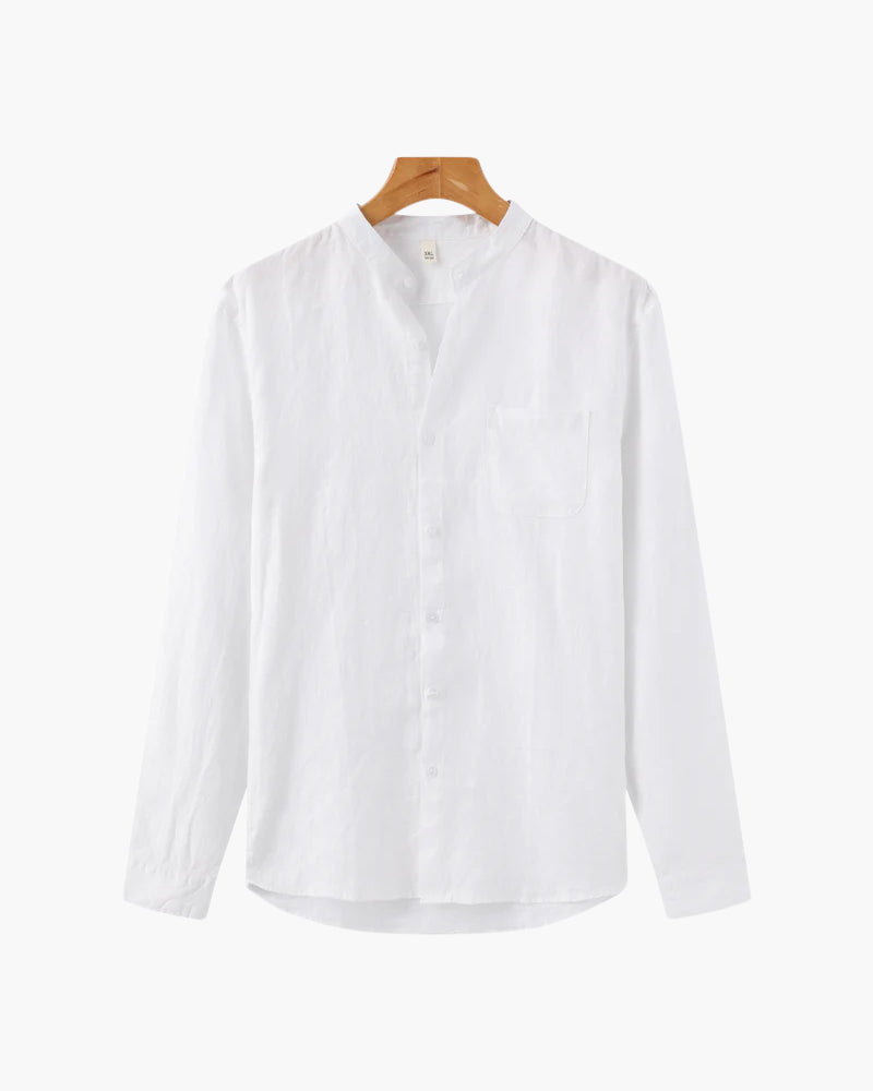 Men's Casual Button-Down Shirt with Chest Pocket, Classic Everyday Shirt