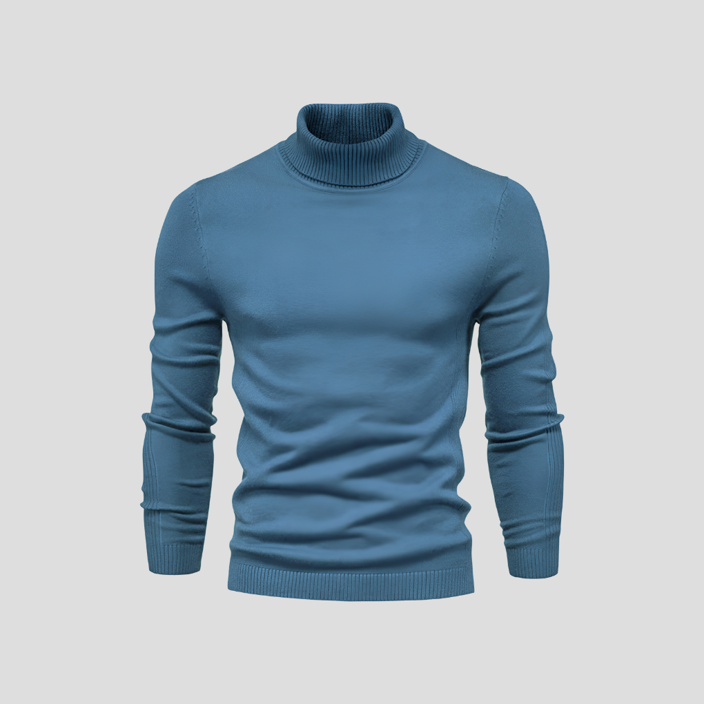 Men's Turtleneck Sweater - Soft Cotton, Casual to Formal Wear