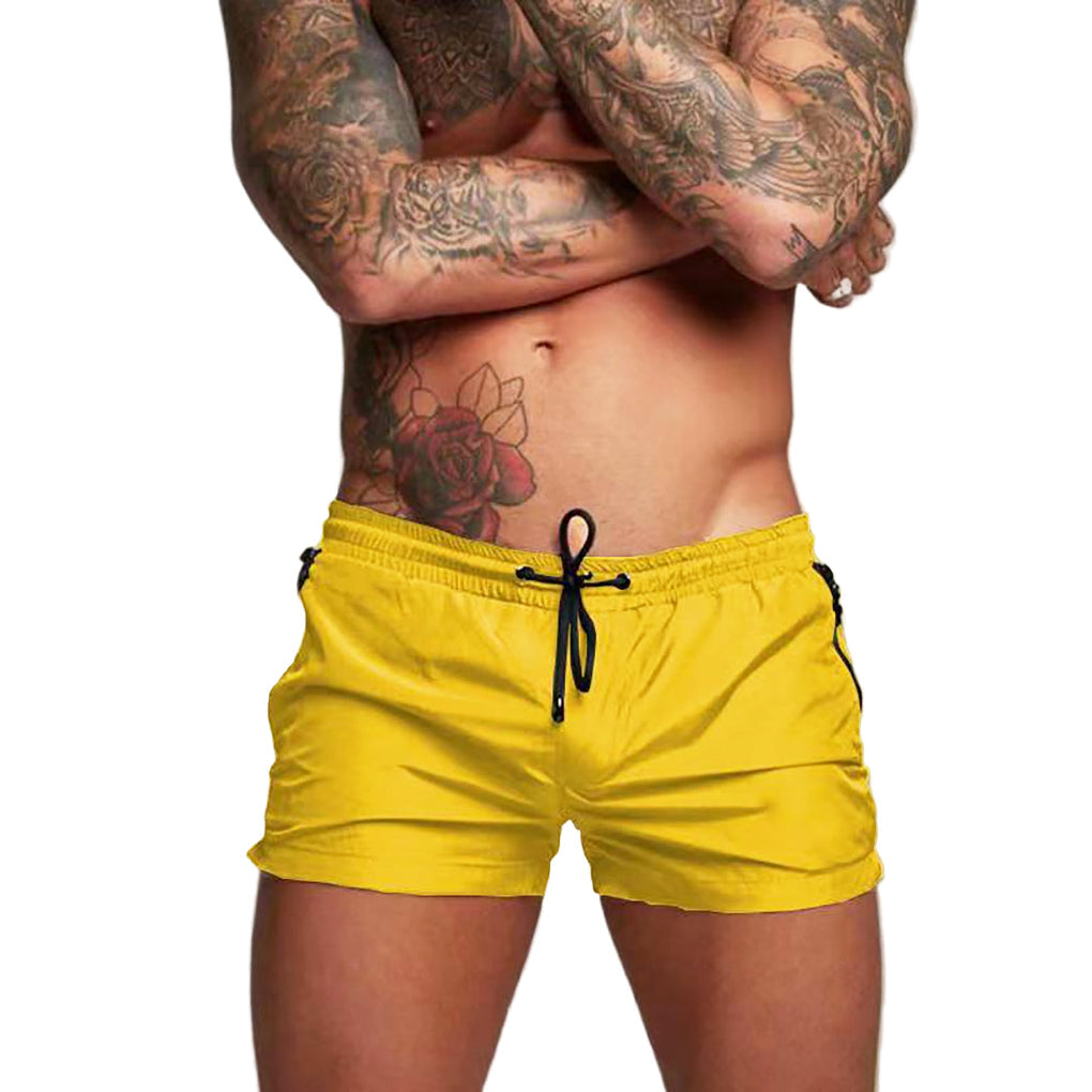 Men's Quick-Dry Swim Shorts with Mesh Lining and Pockets