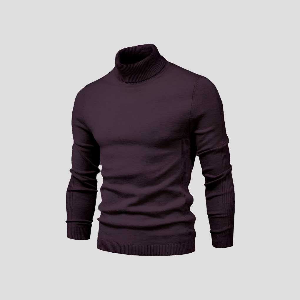 Men's Turtleneck Sweater - Soft Cotton, Casual to Formal Wear