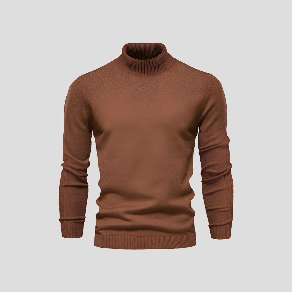 Men's Turtleneck Sweater - Soft Cotton, Casual to Formal Wear