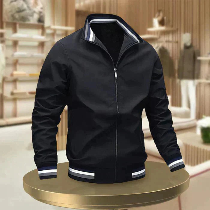 Men's Lightweight Full-Zip Casual Jacket for Everyday Wear
