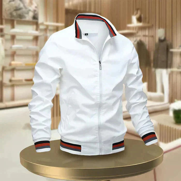 Men's Lightweight Full-Zip Casual Jacket for Everyday Wear