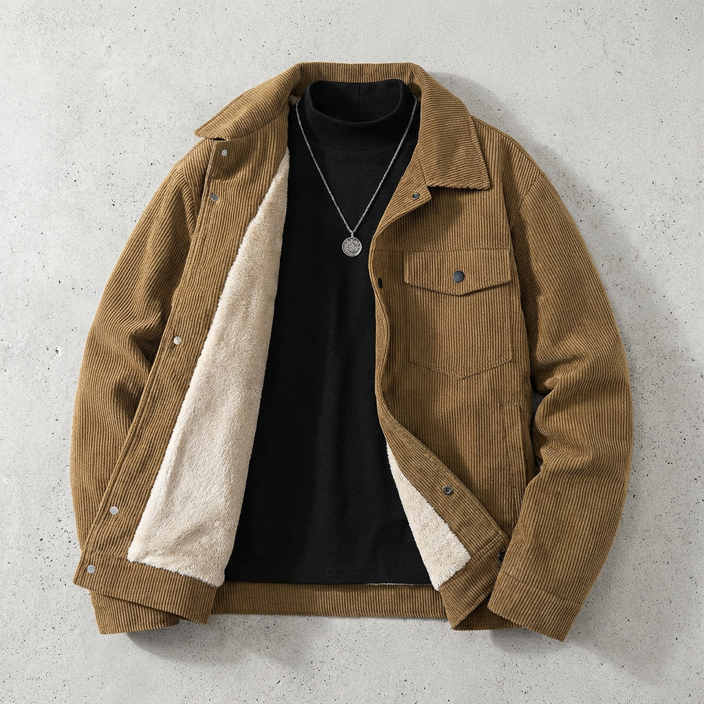 Florence Fleece Jacket for Men - Heritage-Inspired Warm Layer