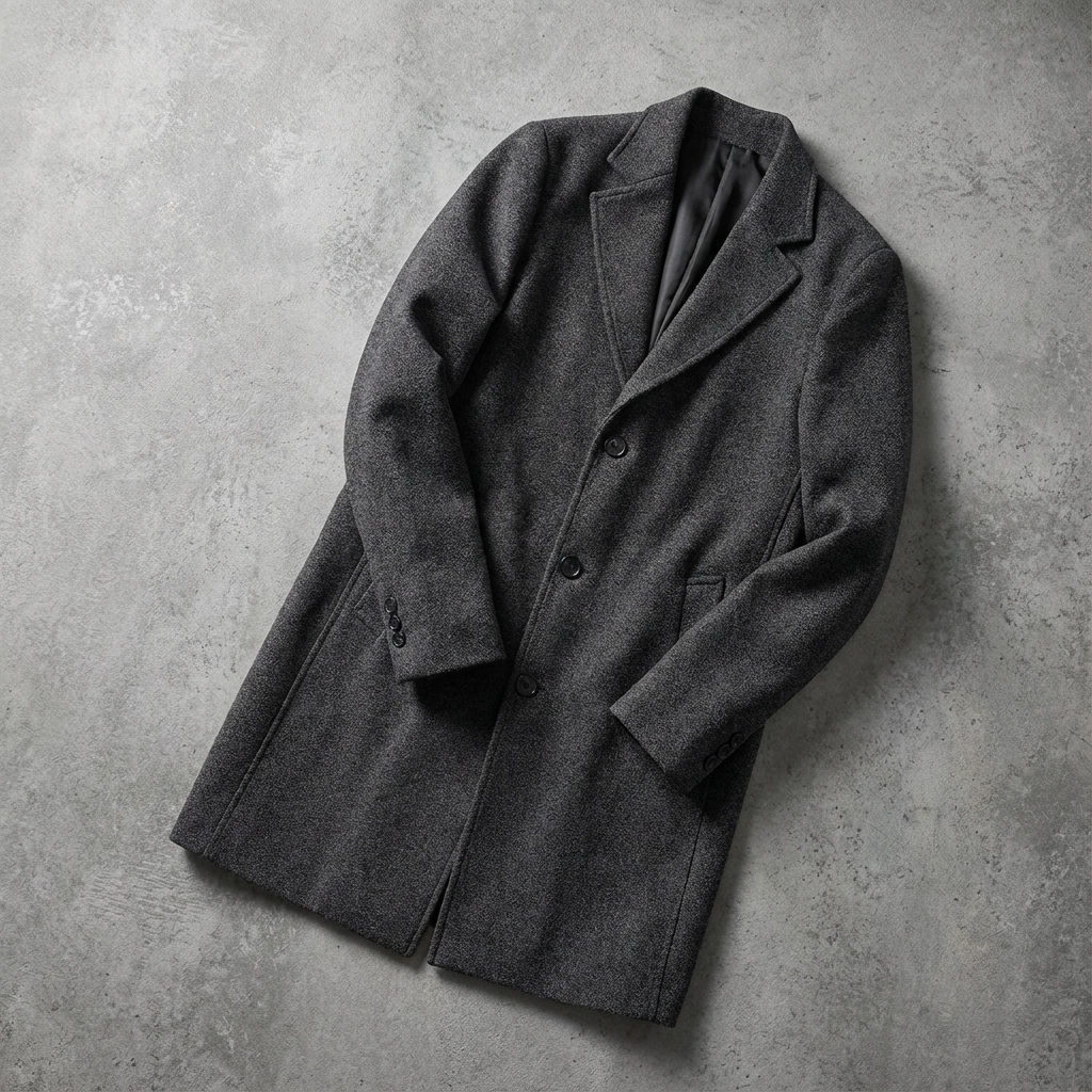 Sorrento Wool Overcoat for Men - Tailored Merino Wool Layering Coat
