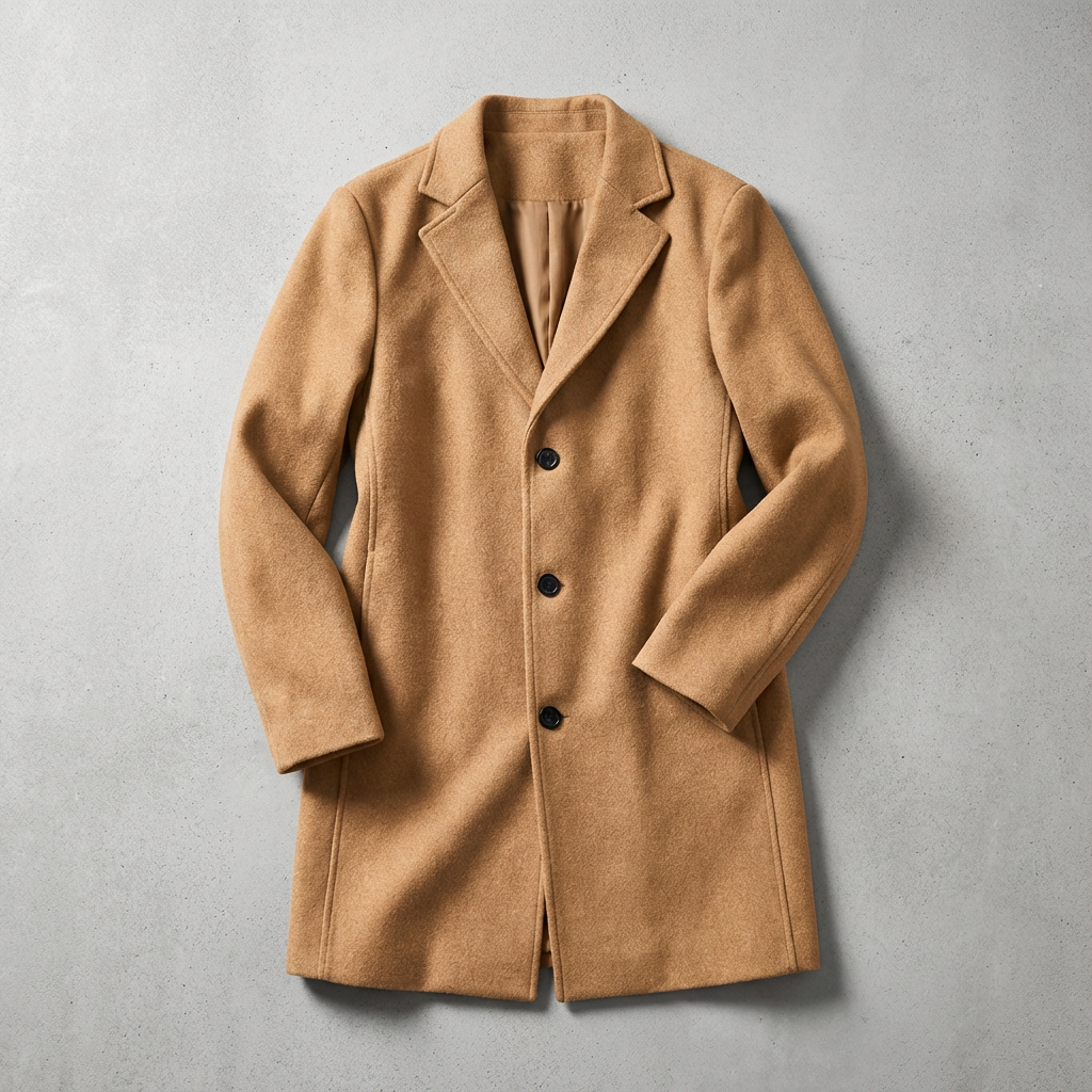Sorrento Wool Overcoat for Men - Tailored Merino Wool Layering Coat