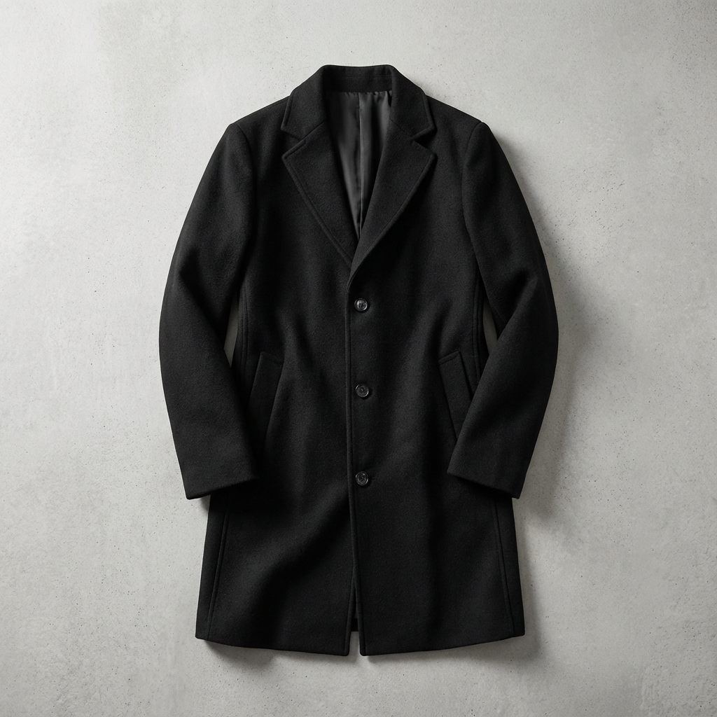 Sorrento Wool Overcoat for Men - Tailored Merino Wool Layering Coat