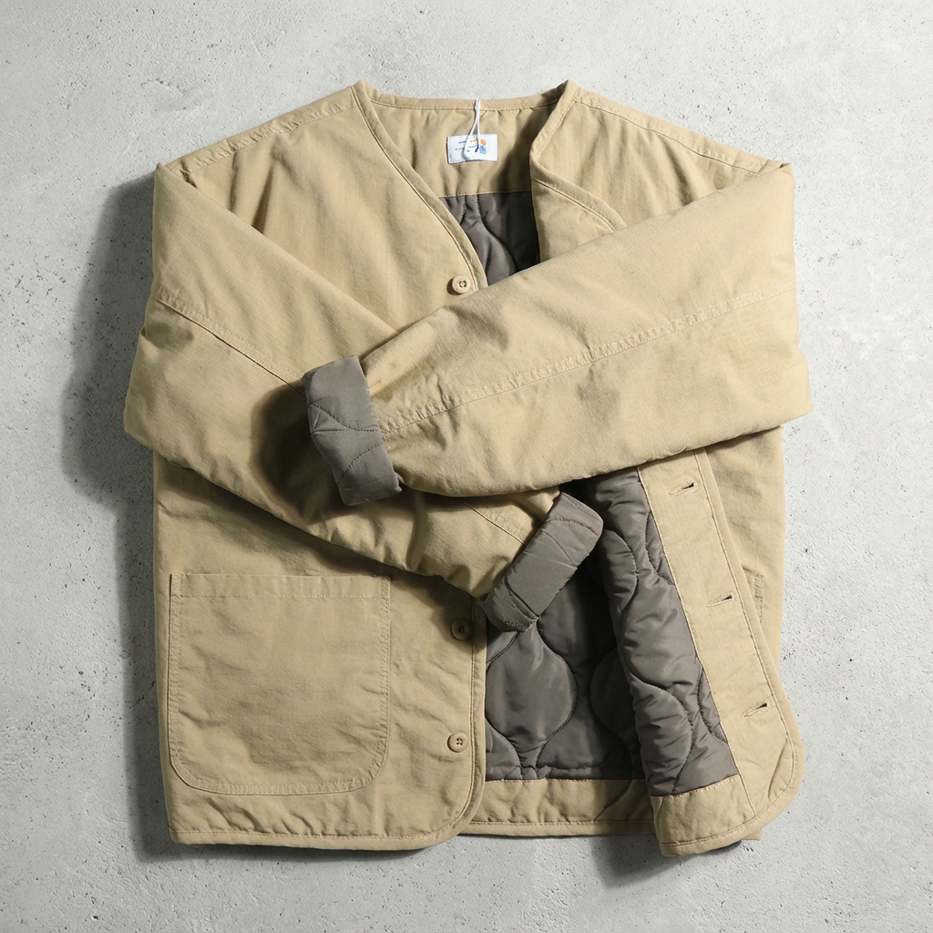 Rodrigo Quilted Cotton Coat for Men - Lightweight Retro Style