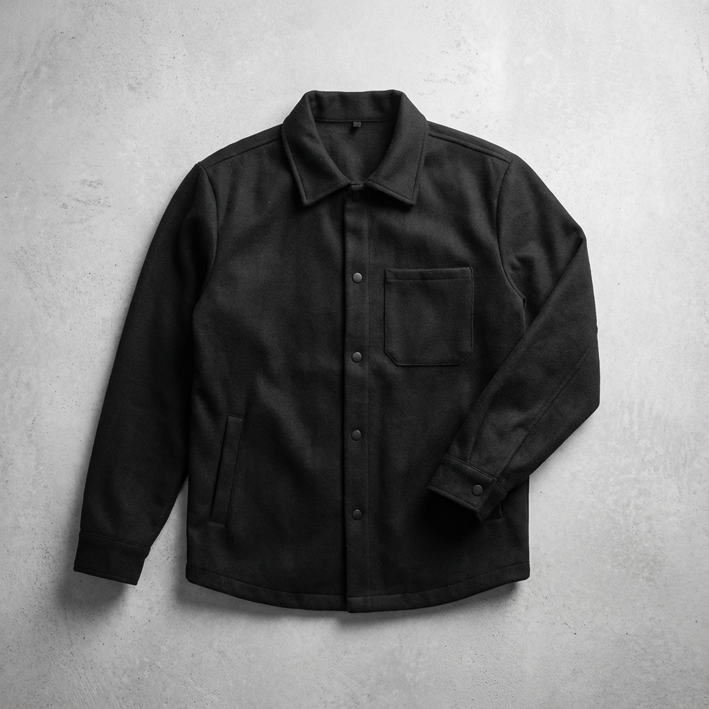 Men's Brushed Cotton Jacket, Tailored Fit Elegant Office Style
