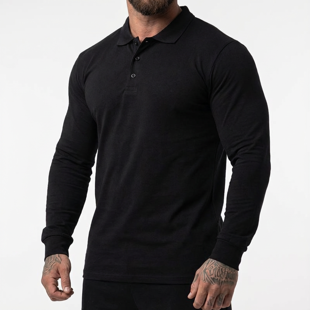 Barcelona Cotton Stretch Polo for Men, Breathable Fit for Active Wear