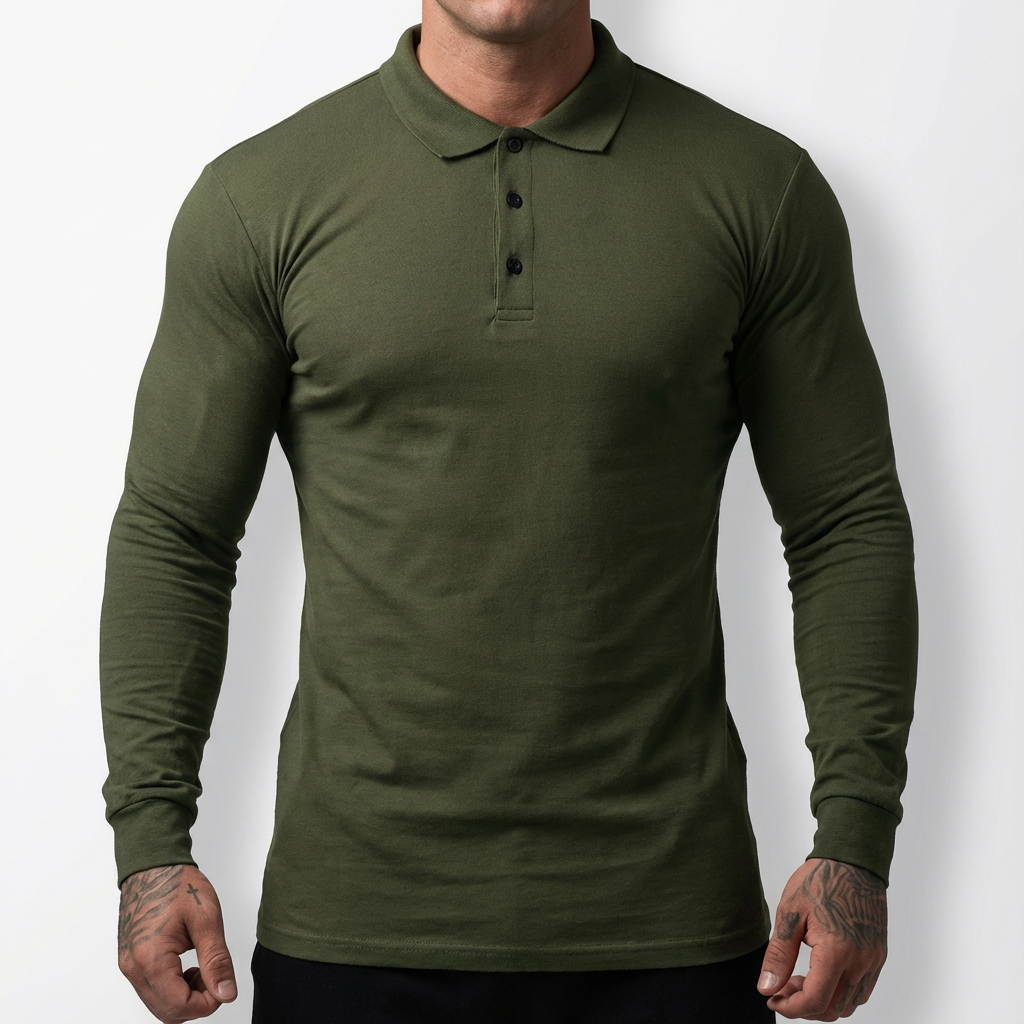 Barcelona Cotton Stretch Polo for Men, Breathable Fit for Active Wear