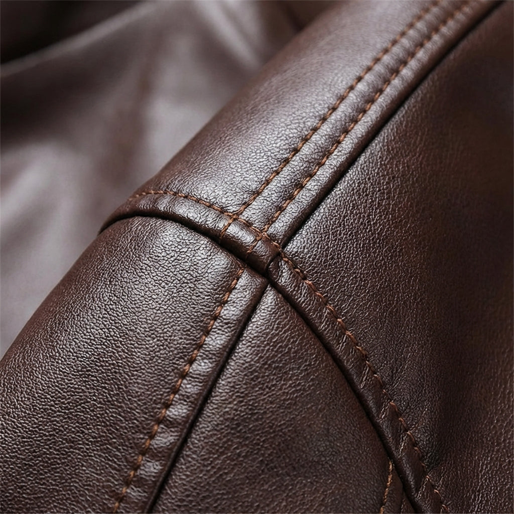 Sorrento Leather Moto Jacket for Men - Full-Grain Tailored Fit