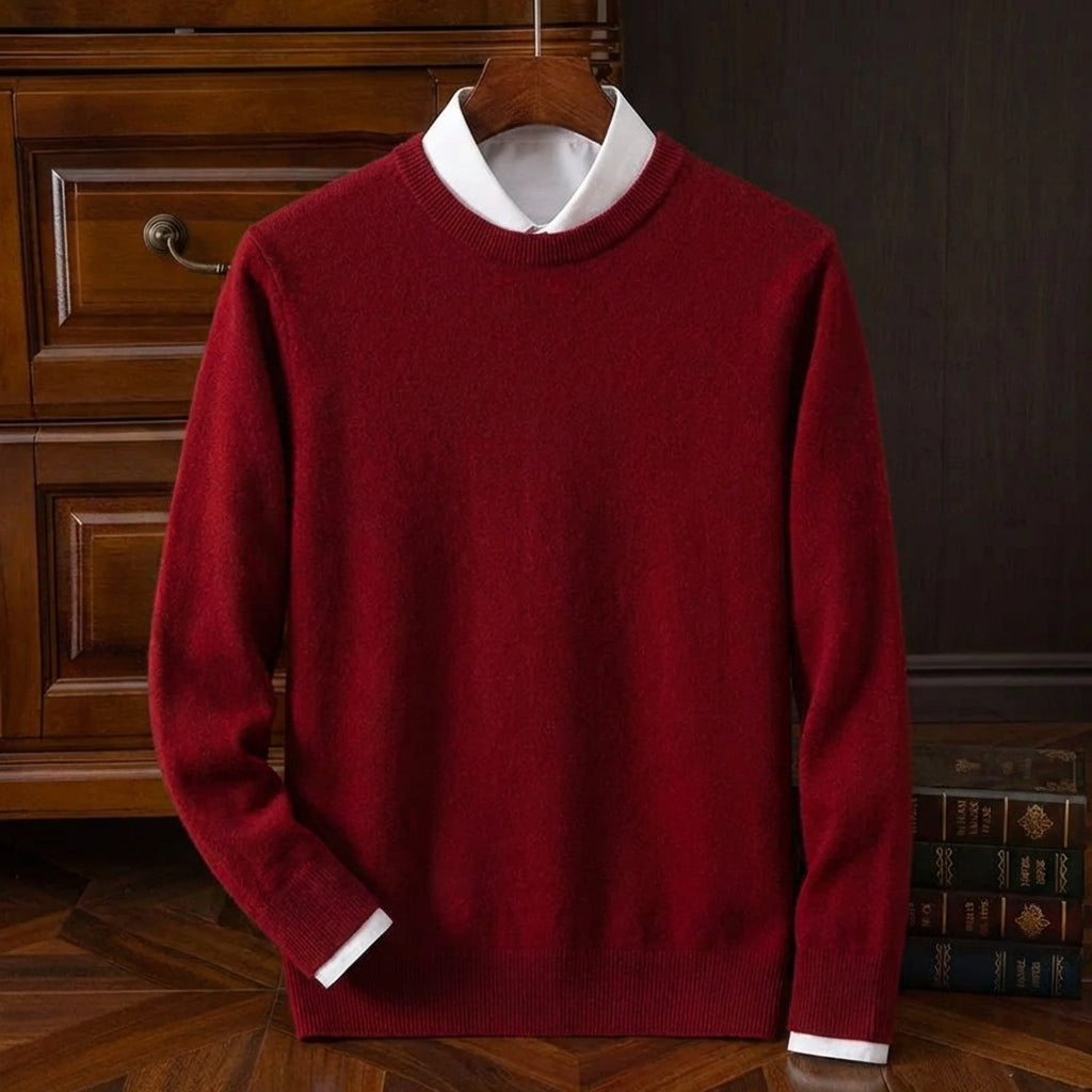 Siena Merino Wool Sweater for Men - Soft Breathable Relaxed Fit Knit
