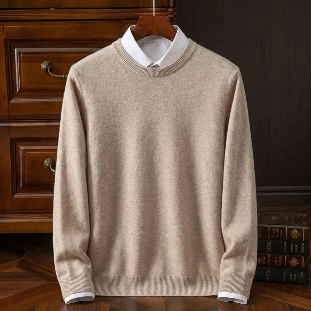 Siena Merino Wool Sweater for Men - Soft Breathable Relaxed Fit Knit