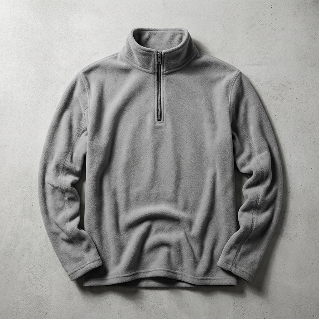 Malaga Fleece Lined Quarter-Zip for Men - Soft Relaxed Fit Pullover