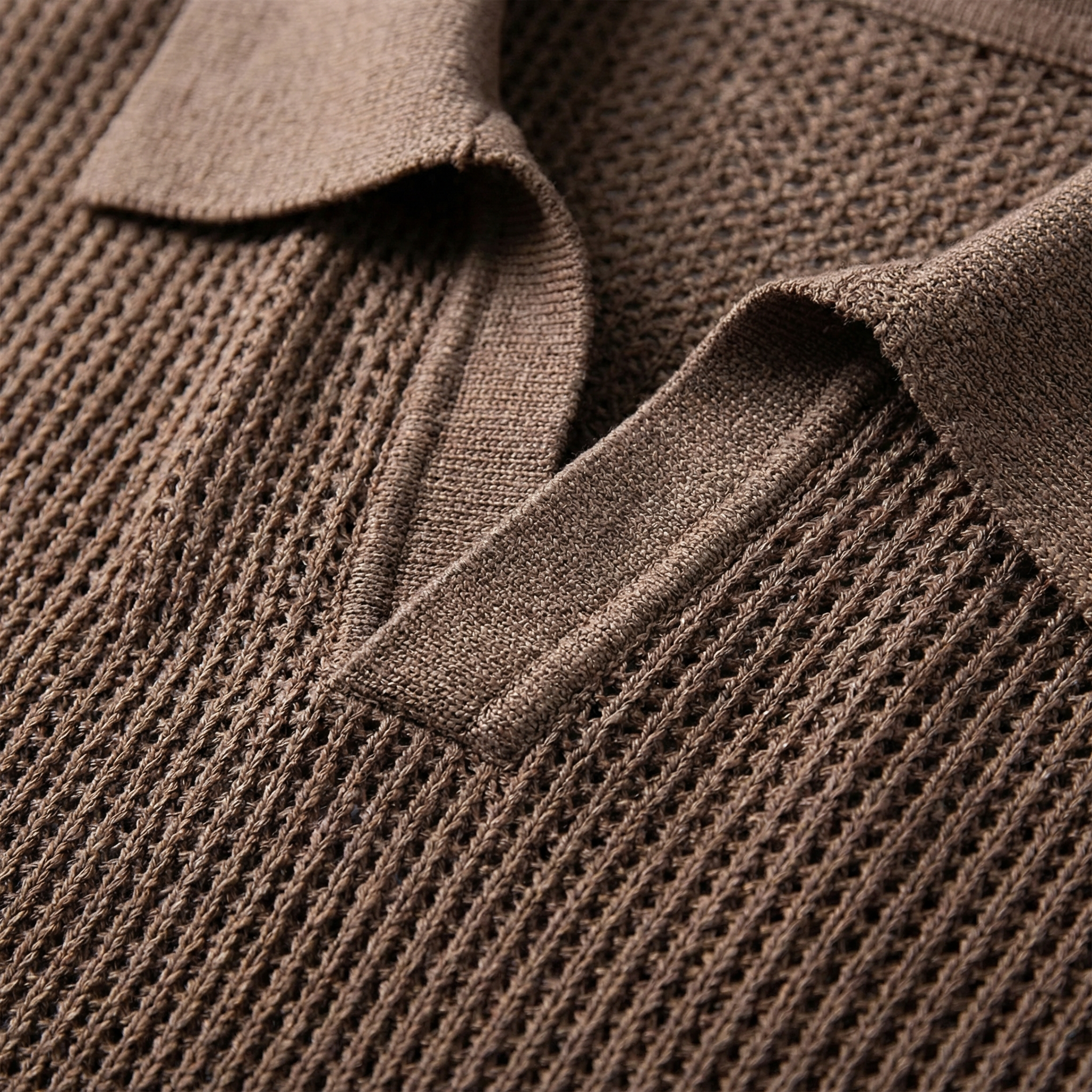 Sorrento Knit V-Neck Polo for Men - Cotton-Cashmere Tailored Fit Top