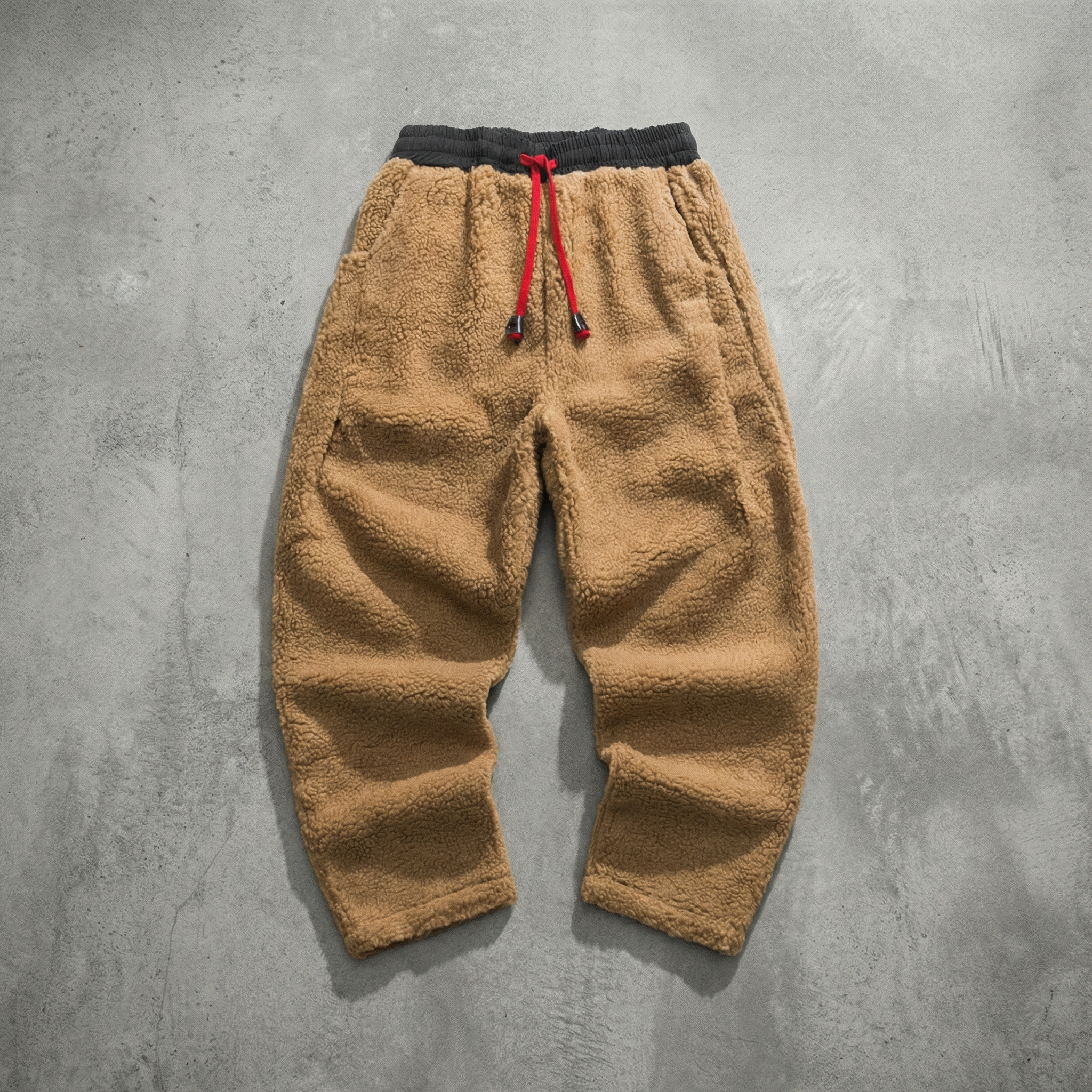 Oslo Fleece Trousers for Men - Oversized Harem Pants with Vintage Style