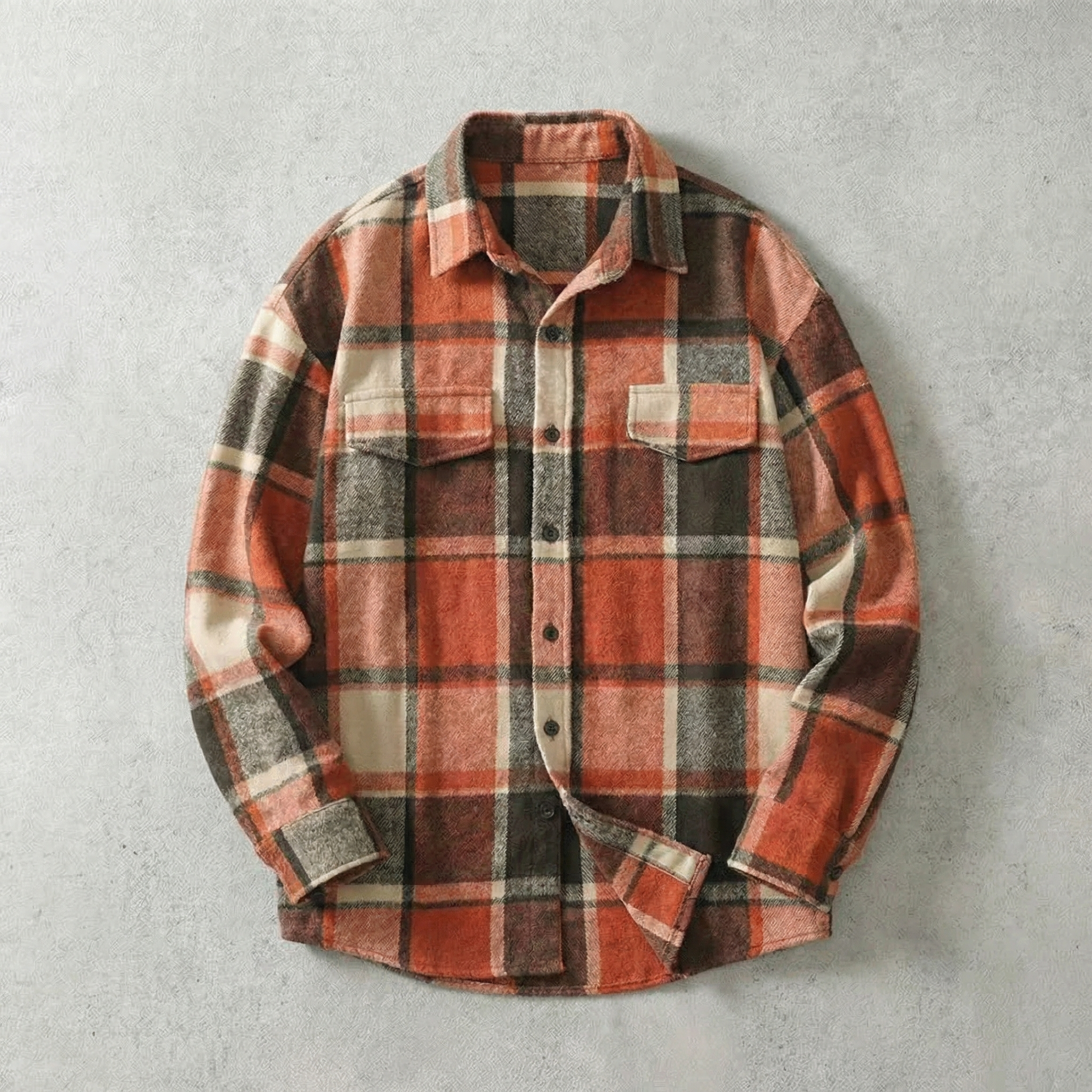 Flinn Men's Shirt Jacket - Plaid Cotton Blend Overshirt for Layering