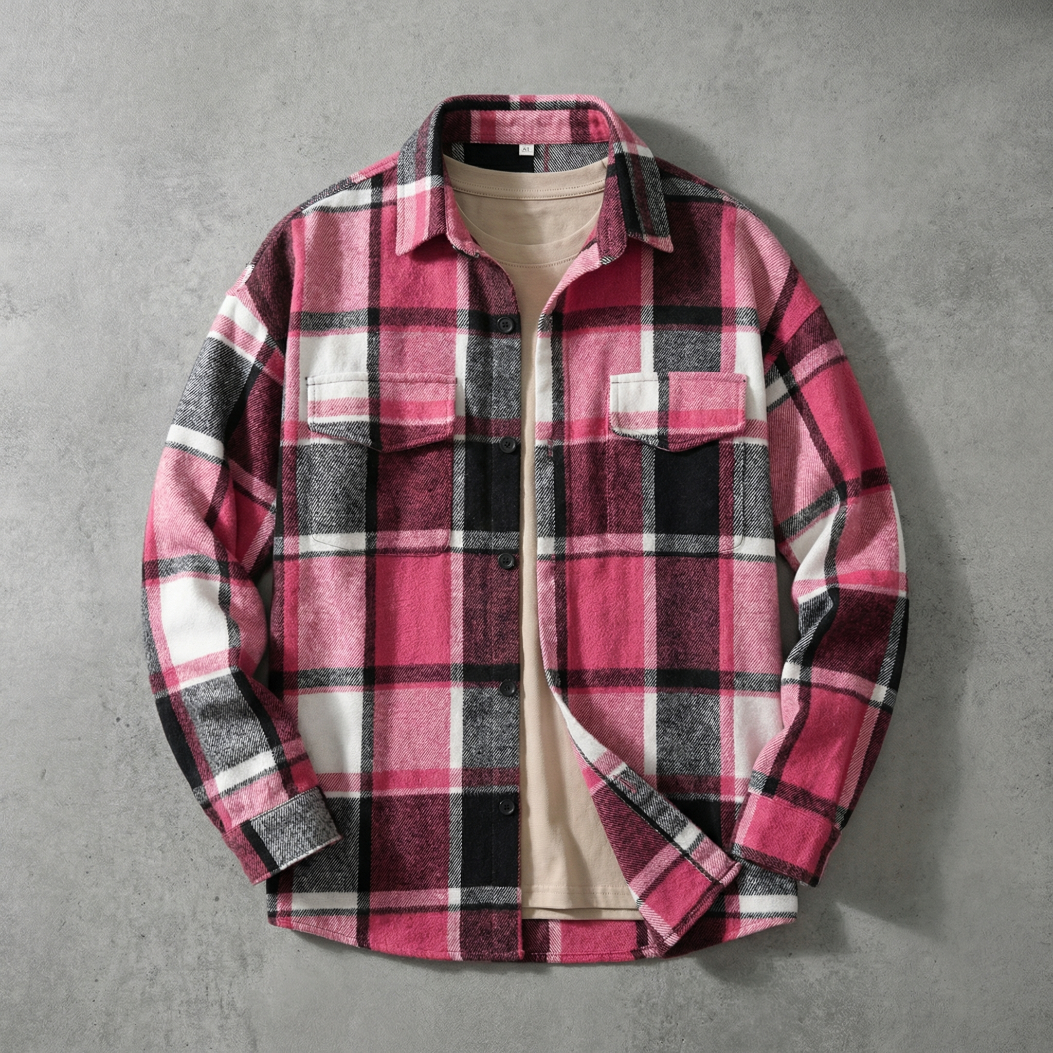 Flinn Men's Shirt Jacket - Plaid Cotton Blend Overshirt for Layering