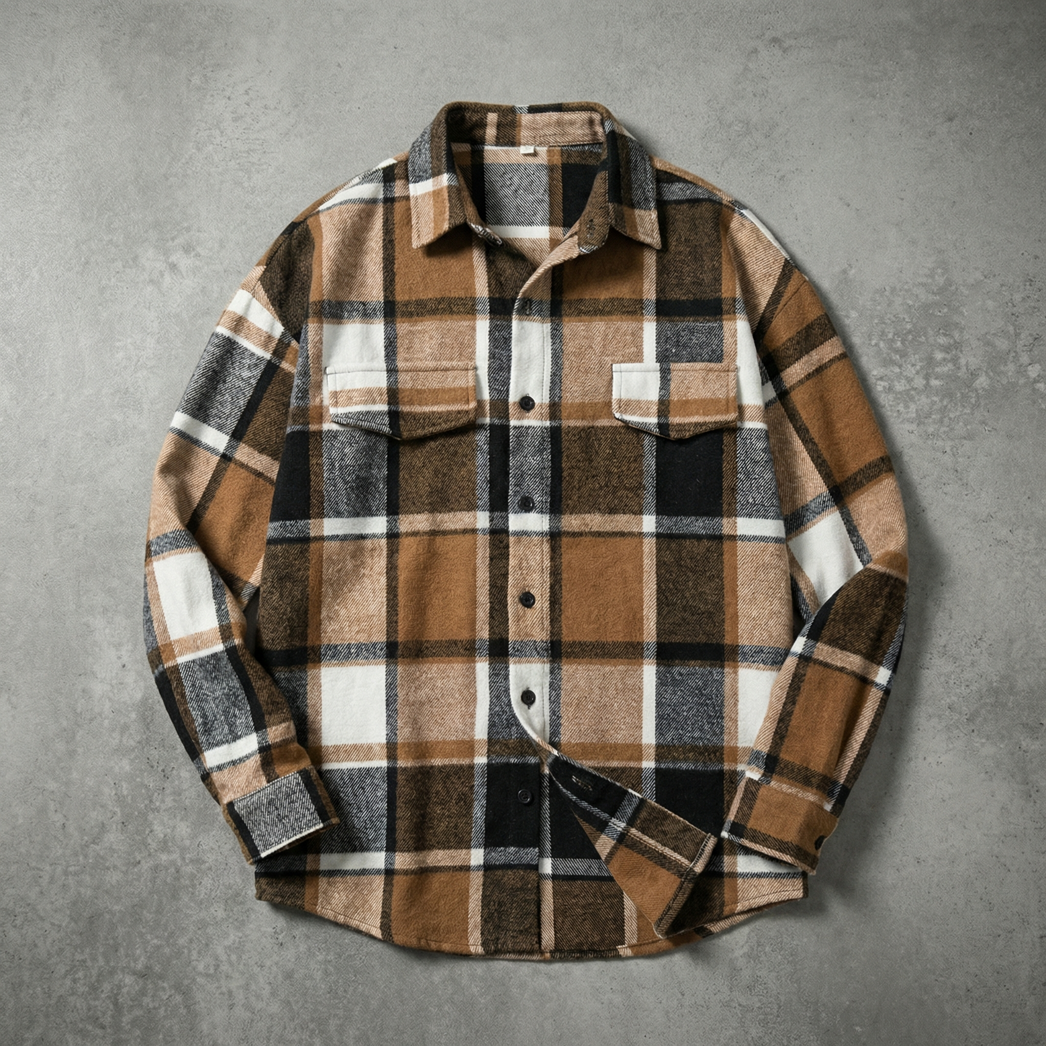 Flinn Men's Shirt Jacket - Plaid Cotton Blend Overshirt for Layering