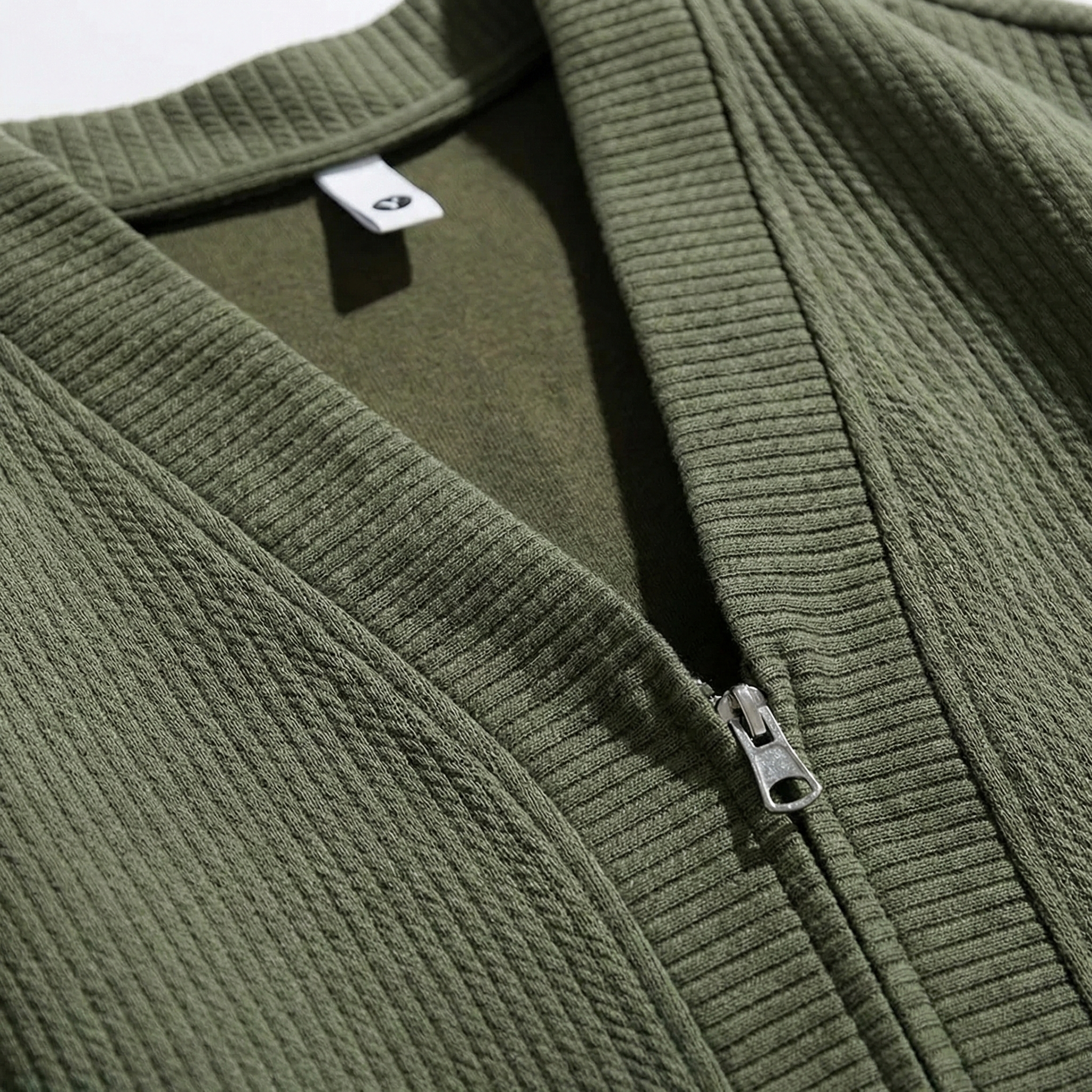 Addie Oversized Cardigan Jacket for Men - Zip-Up Cotton Blend Cardigan